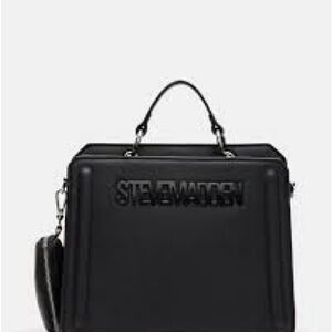Steve Madden Sleek Black Briefcase